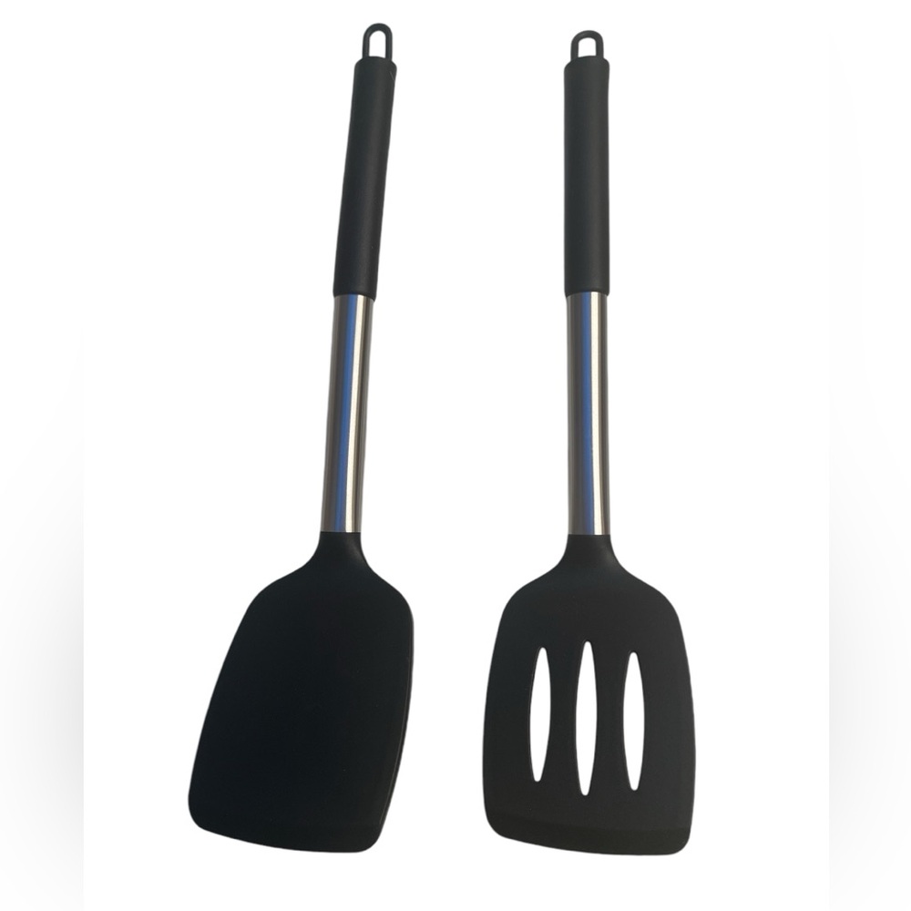 Cooptop pack of 2 silicone spatulas cooking utensils